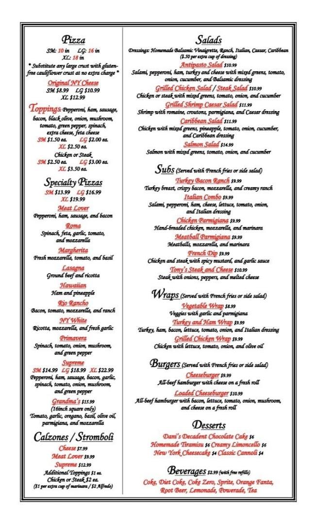 Tony's Italian Restaurant